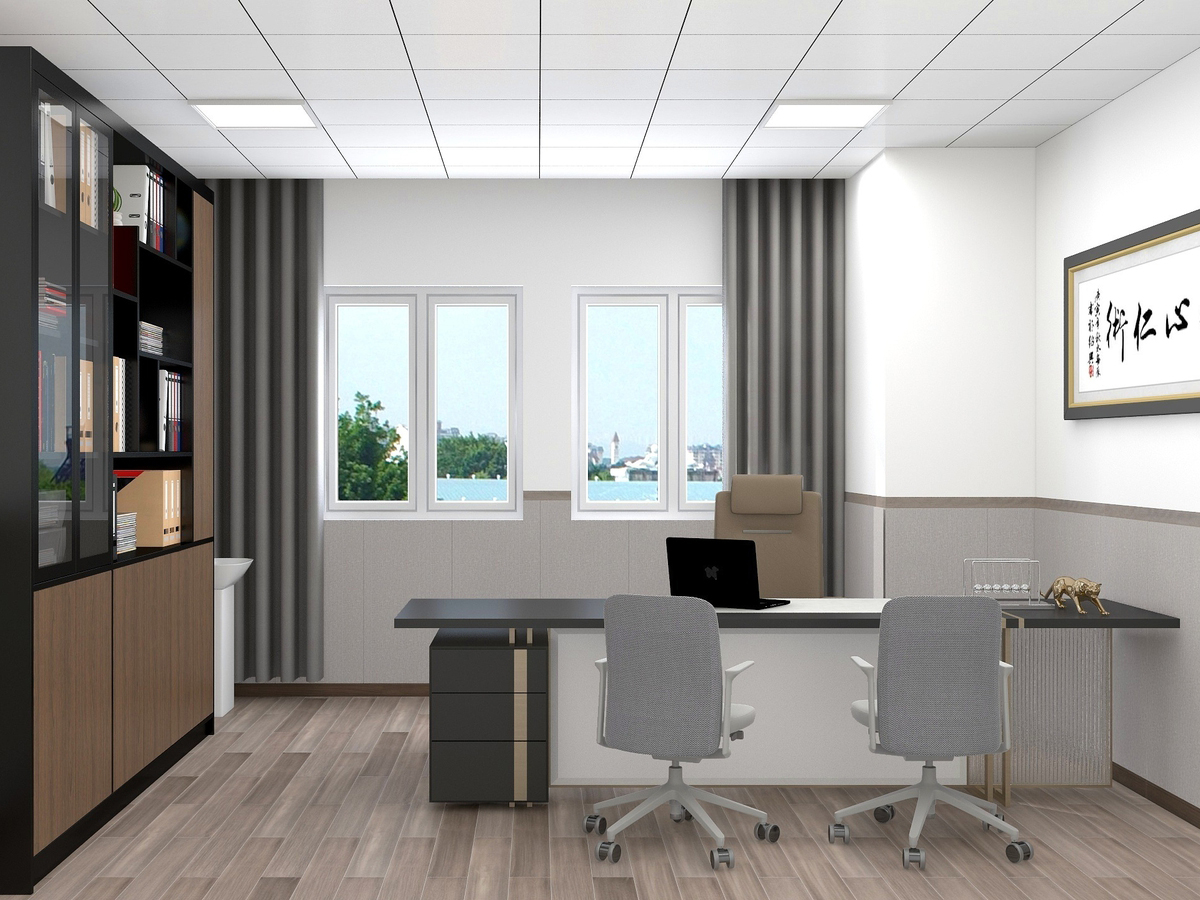 安庆“实用高效 ” 现代简约风企业办公室装修设计全案(图2) 安庆“实用高效 ” 现代简约风企业办公室装修设计项目(图2)