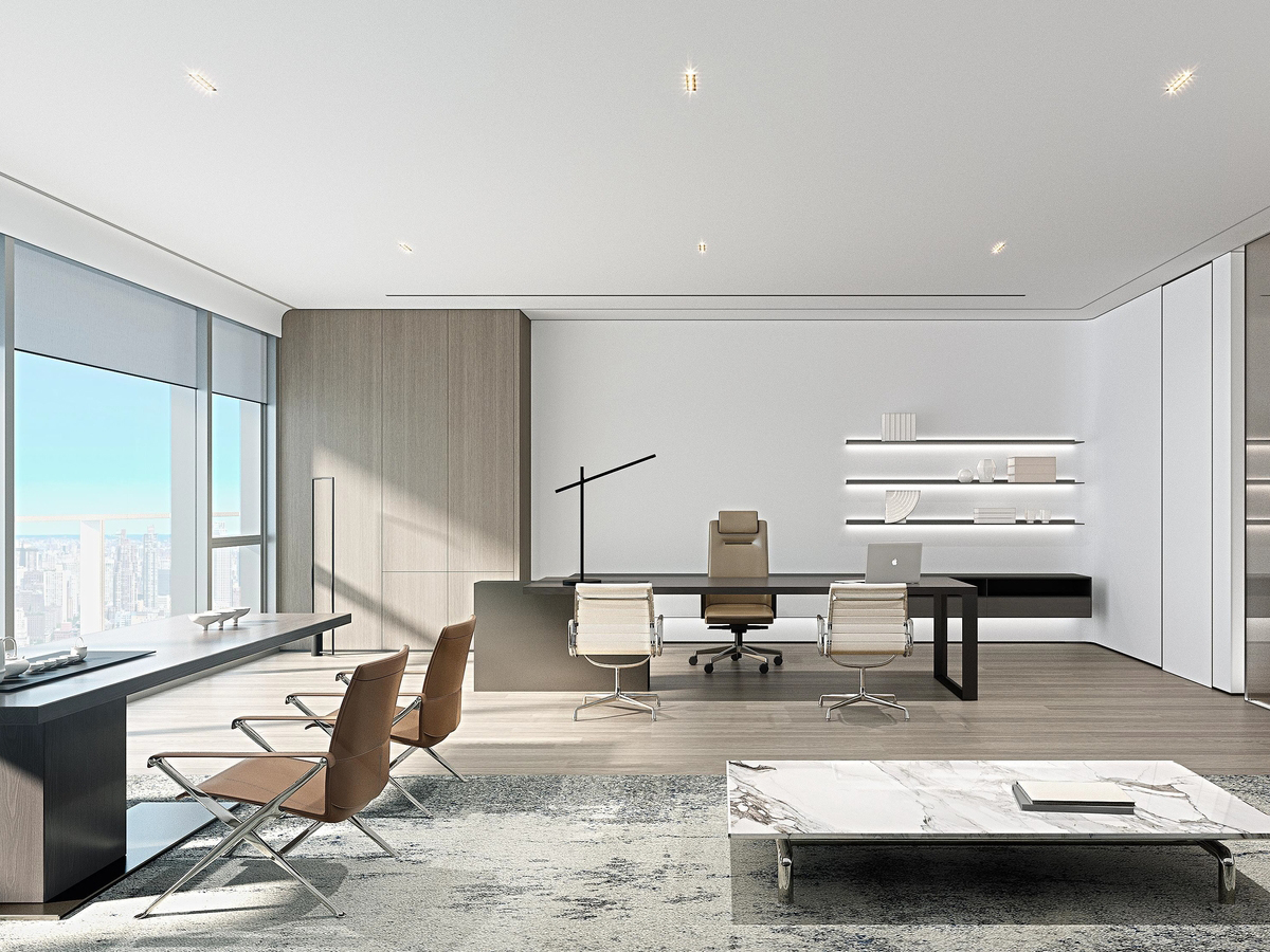 芜湖1200平方现代极简风高端办公室装修设计项目(图1) 芜湖1200平方现代极简风高端办公室装修设计项目(图1)