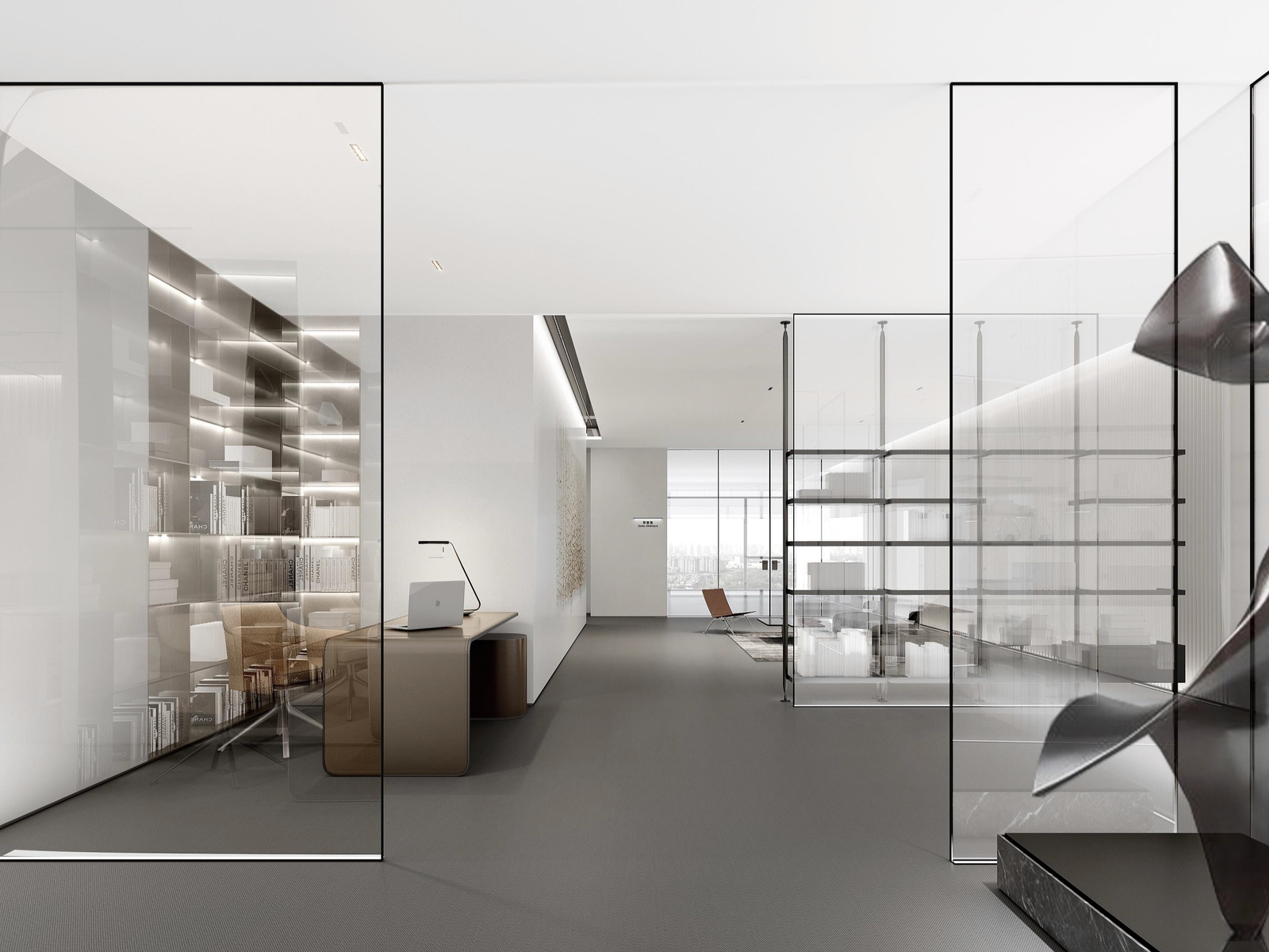 芜湖1200平方现代极简风高端办公室装修设计项目(图2) 芜湖1200平方现代极简风高端办公室装修设计项目(图2)