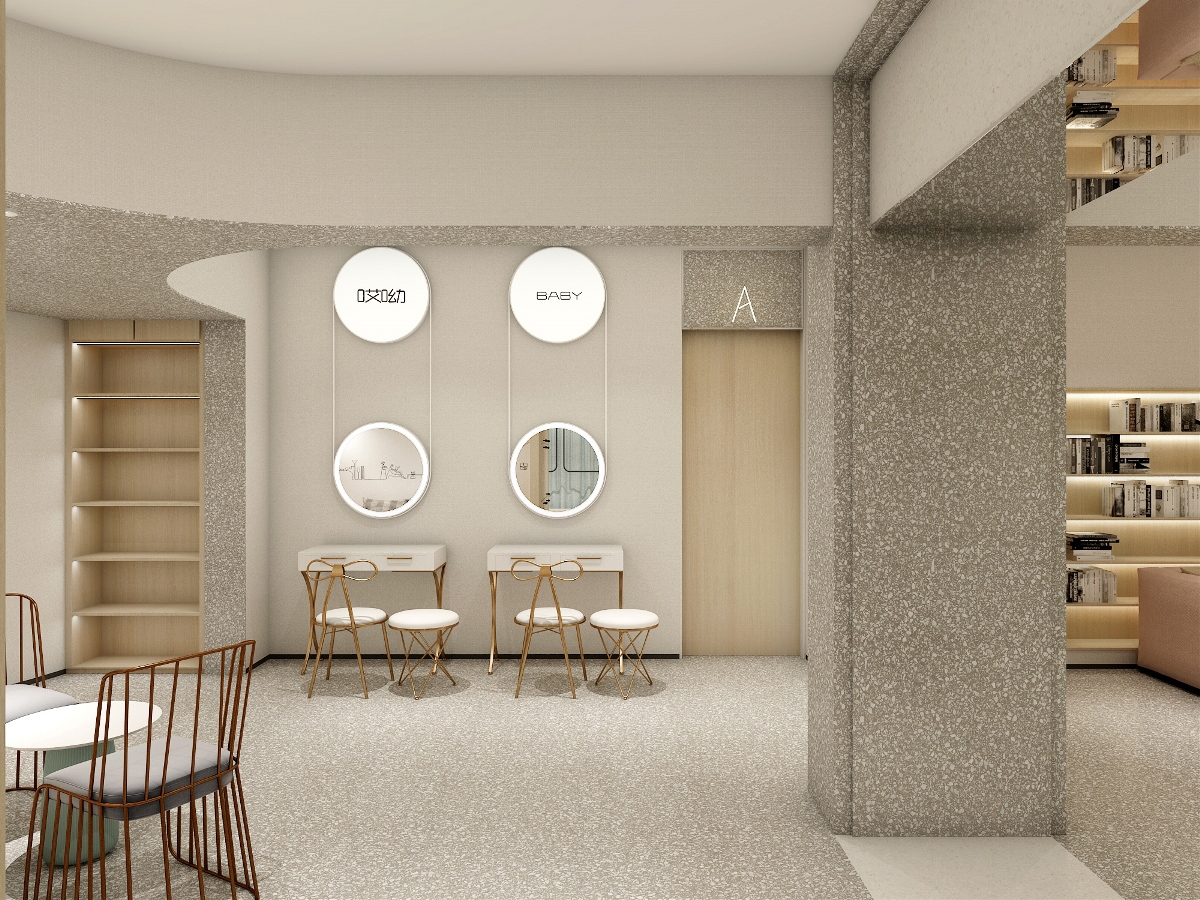 300平方现代原木风儿童摄影工作室办公室装修设计全案(图3) 合肥300平方现代原木风儿童摄影工作室办公室装修设计项目(图3)