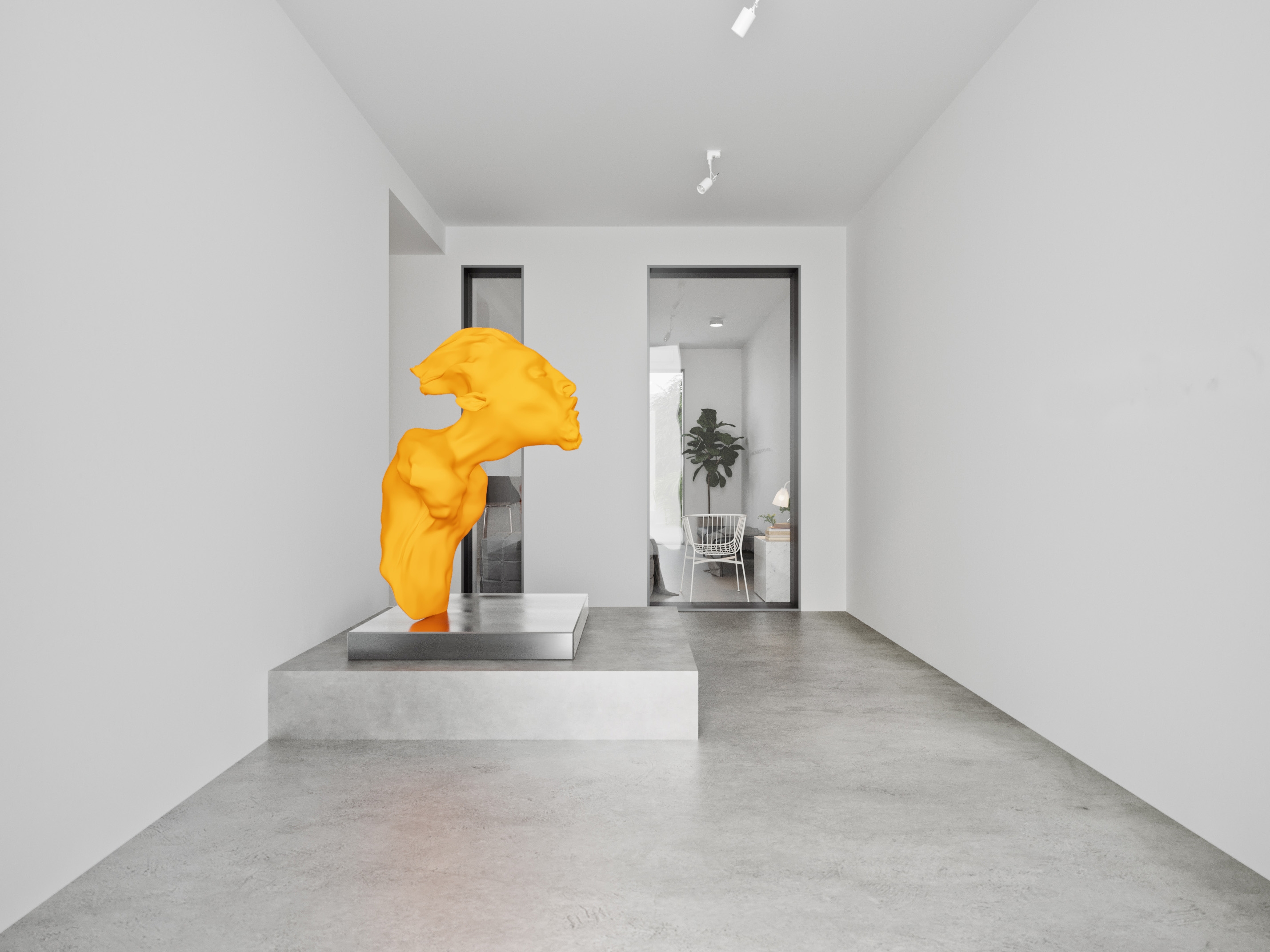 合肥200平方现代极简风造型工作室装修设计项目(图1)