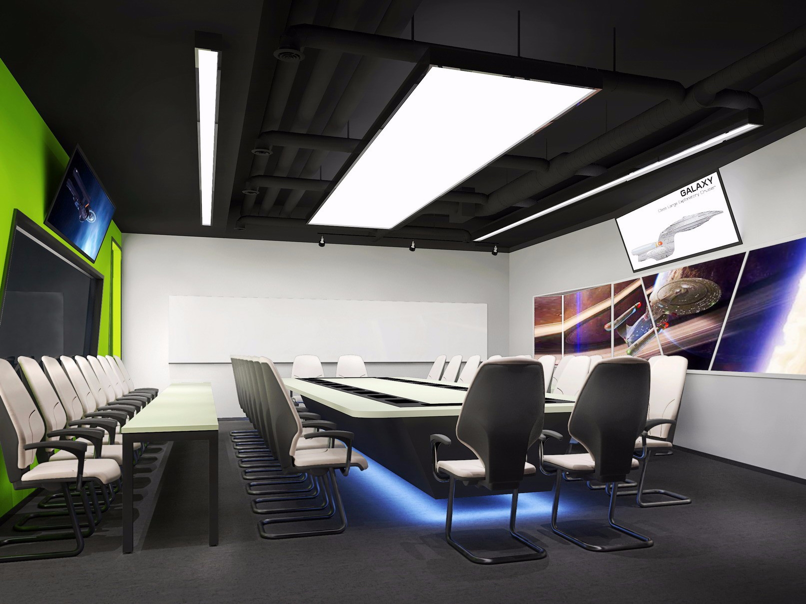 合肥1500平现代科技风办公室装修设计项目(图2) 合肥1500平现代科技风办公室装修设计项目(图2)