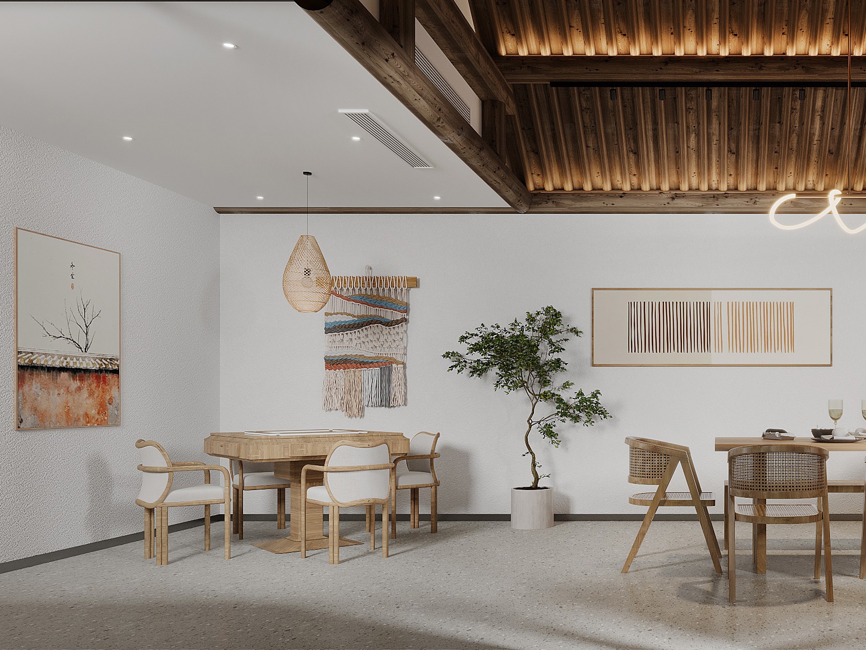 芜湖500平自然复古乡野民宿装修设计项目(图4)