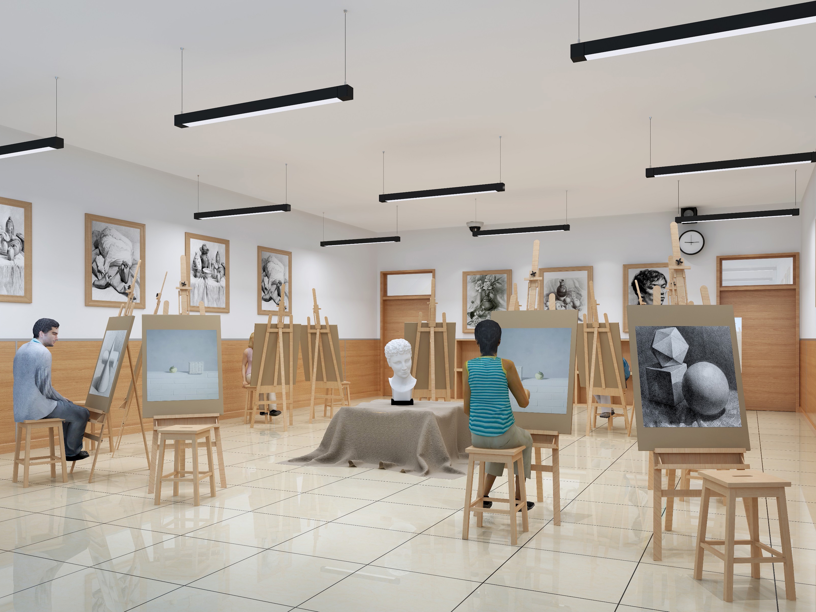 安庆8000平技术学校校园翻新改造项目(图3)